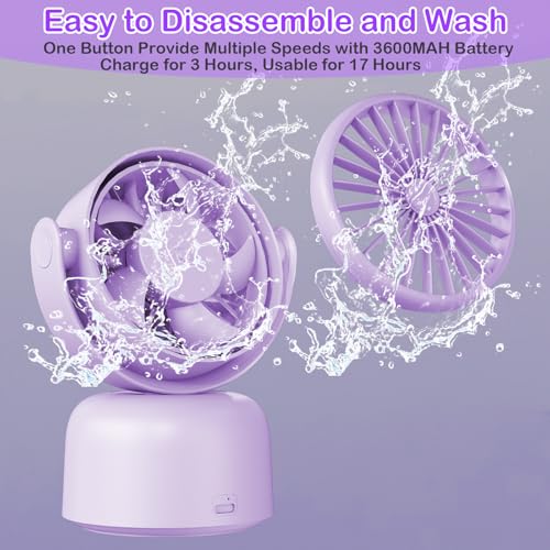 50% Off Decute Small Quiet Desktop Fan with Auto Rotate - Image 4