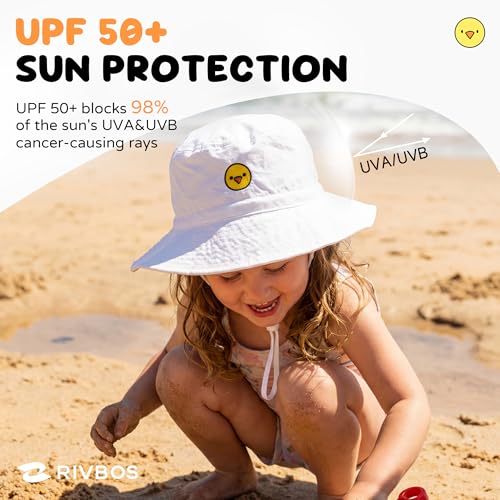 33% Off RIVBOS Baby Sun Hat UPF 50+ for 0-7 Years - Image 3