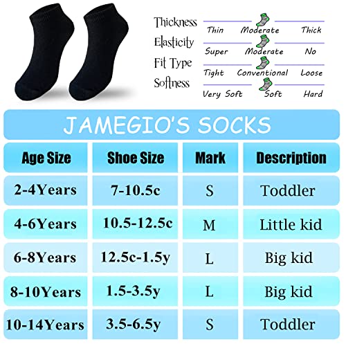 50% Off JAMEGIO 18 Pairs Kids' Ankle Socks for Boys & Girls - Image 2