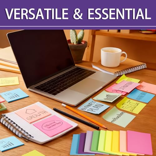 Best Value: 18 Pads of Colorful Self-Stick Notes 3x3 in - Image 6