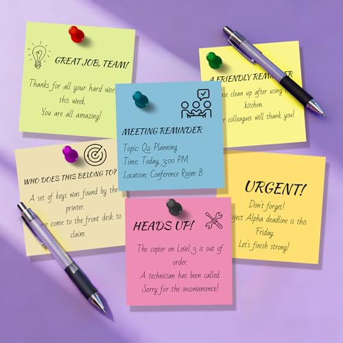 Best Value: 18 Pads of Colorful Self-Stick Notes 3x3 in - Image 7