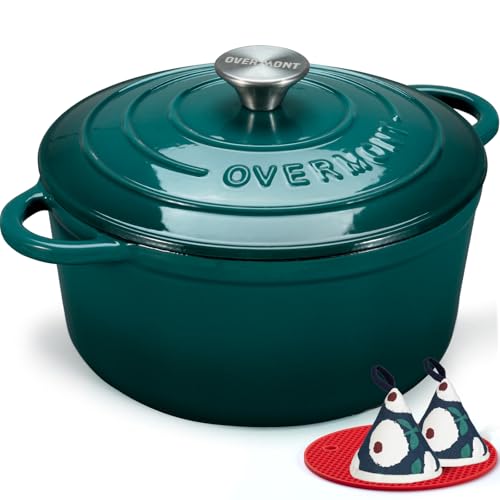 43% Off Overmont 5.5QT Enameled Cast Iron Dutch Oven