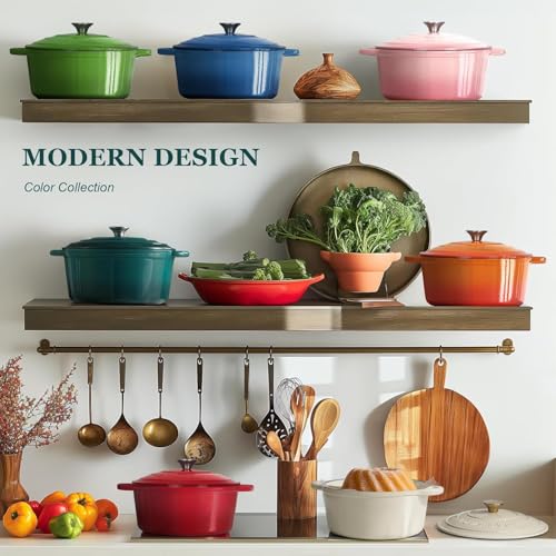 43% Off Overmont 5.5QT Enameled Cast Iron Dutch Oven - Image 2