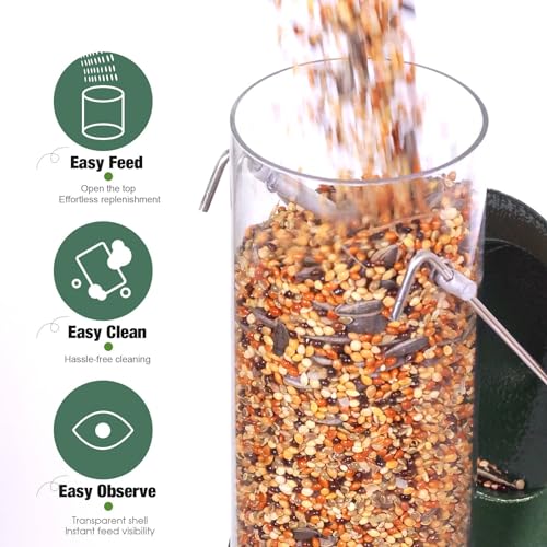 6-Port Metal Bird Feeder for Wild Birds - $19.14 - Image 3