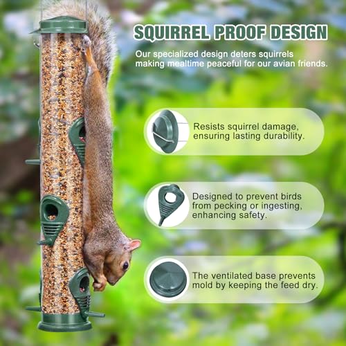 6-Port Metal Bird Feeder for Wild Birds - $19.14 - Image 4