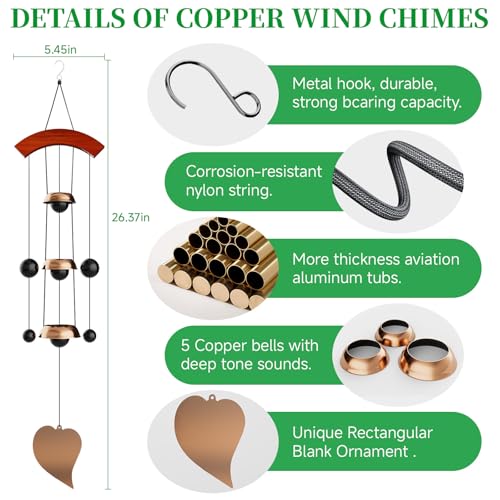 41% Off 26'' Bell Wind Chimes for Outside Clearance - Image 2