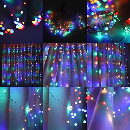 50% Off Honche 300LED Colorful Curtain String Lights - Image 5