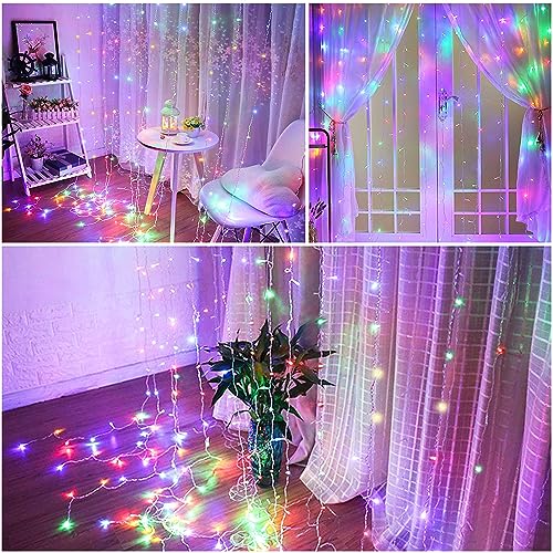 50% Off Honche 300LED Colorful Curtain String Lights - Image 6