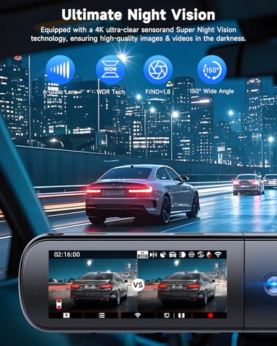 SARMERT 4K 3-Channel Dash Cam at 30% Off - Image 3