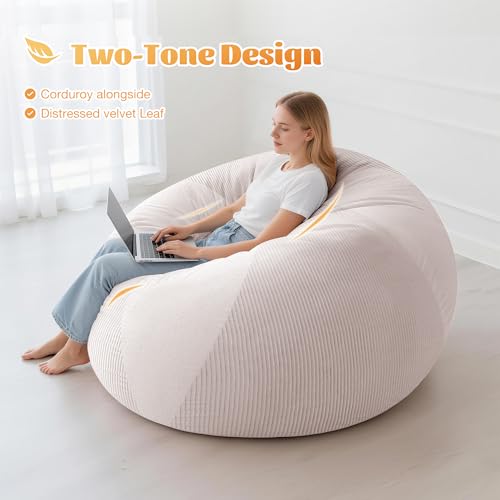39.99 Homguava 5FT Bean Bag Chair for Adults - Image 4
