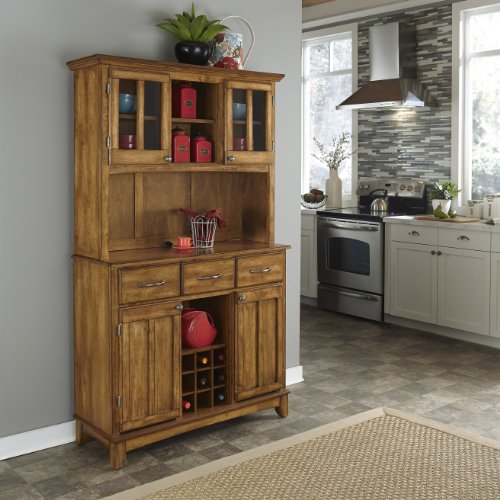 51% Off Homestyles Cottage Oak Buffet with Hardwood Top - Image 2