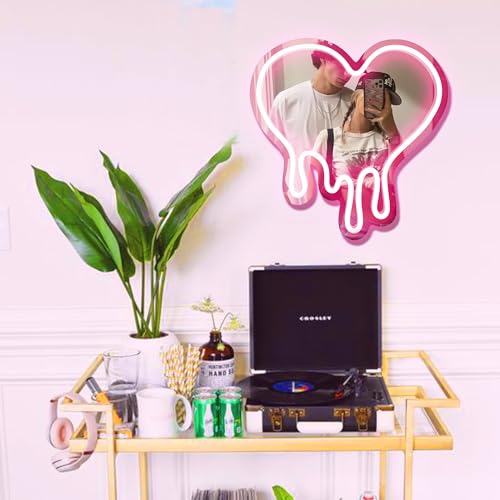 10% Off DECANIT Heart Neon Sign Mirrored Decor - Image 5