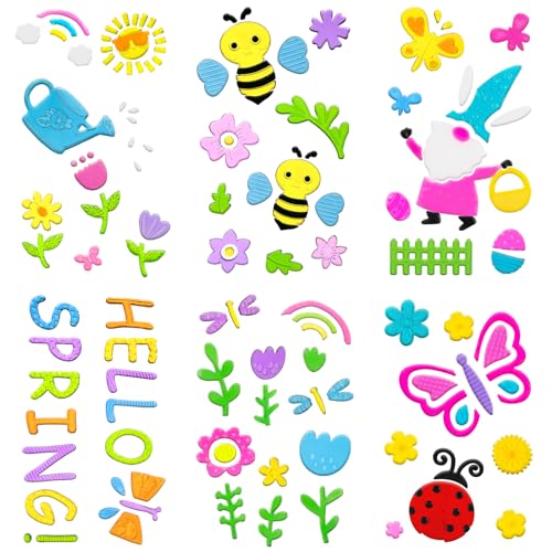 6.99 Spring Gel Window Clings - 6 Designs