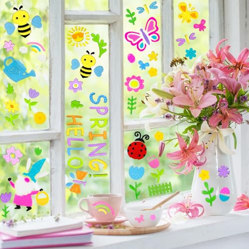 6.99 Spring Gel Window Clings - 6 Designs - Image 2
