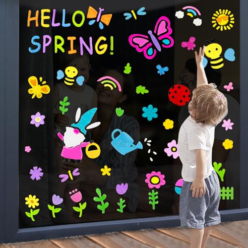 6.99 Spring Gel Window Clings - 6 Designs - Image 3