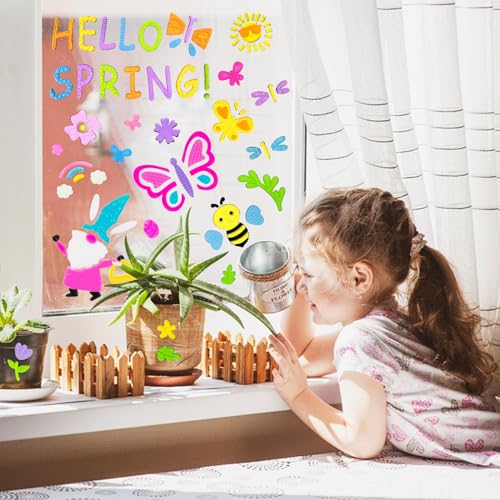 6.99 Spring Gel Window Clings - 6 Designs - Image 4