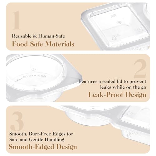 TaidMiao 49% Off 20-Pack Snack Containers with Lids - Image 6