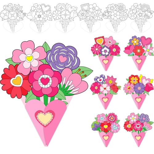 38% Off Fancy Land Valentine Flower Bouquet Craft Kit - Image 1