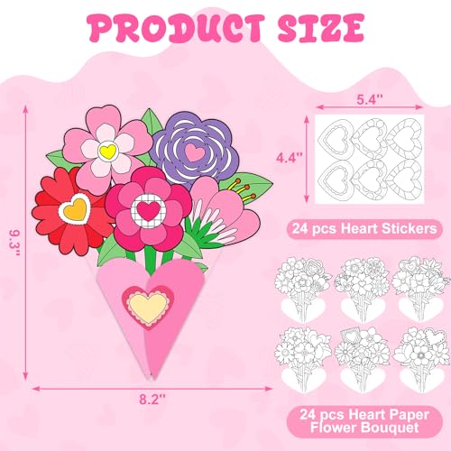 38% Off Fancy Land Valentine Flower Bouquet Craft Kit - Image 2