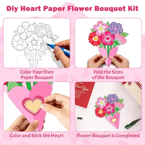 38% Off Fancy Land Valentine Flower Bouquet Craft Kit - Image 3