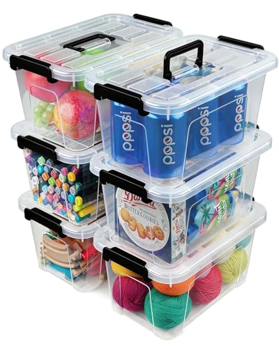 35% Off EOENVIVS 6-Pack Plastic Storage Bins - Image 1