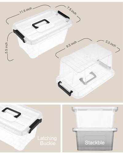 35% Off EOENVIVS 6-Pack Plastic Storage Bins - Image 2