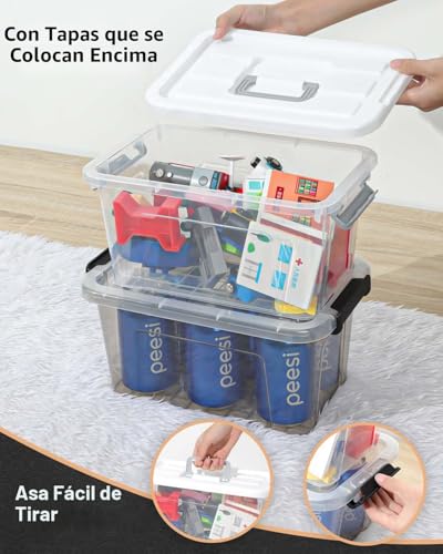 35% Off EOENVIVS 6-Pack Plastic Storage Bins - Image 4