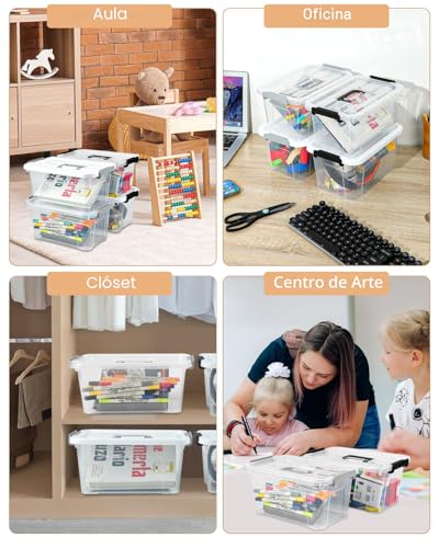 35% Off EOENVIVS 6-Pack Plastic Storage Bins - Image 6