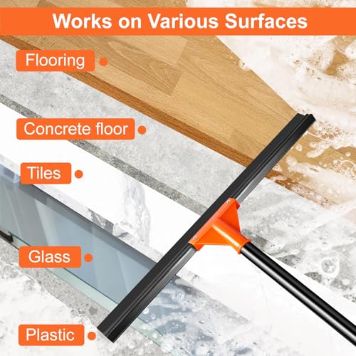 23% Off Heavy Duty Floor Squeegee with 18-Inch Rubber Blade - Image 3