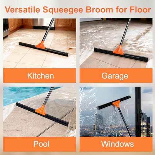 23% Off Heavy Duty Floor Squeegee with 18-Inch Rubber Blade - Image 4