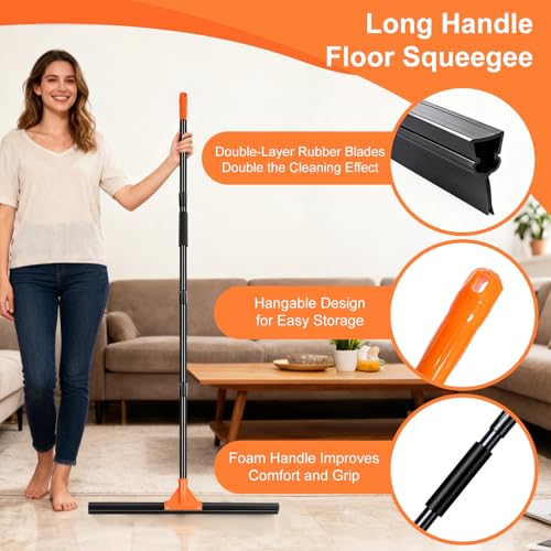 23% Off Heavy Duty Floor Squeegee with 18-Inch Rubber Blade - Image 6