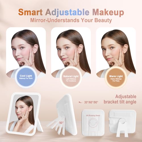 50% Off Travel Makeup Bag with 360° LED Mirror - Image 2