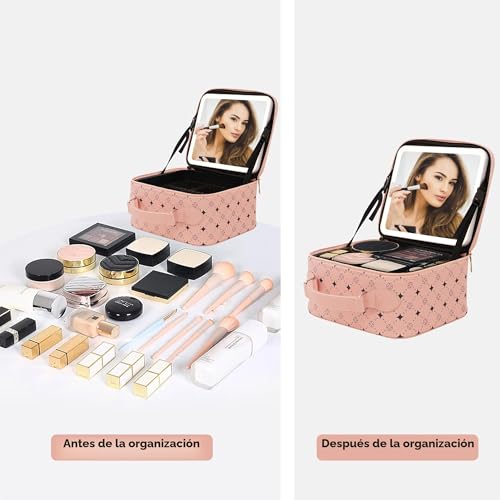 50% Off Travel Makeup Bag with 360° LED Mirror - Image 6