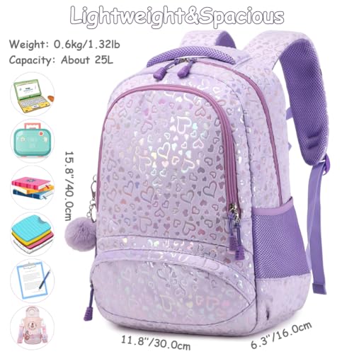 30% Off Fluffy School Backpack for Girls Teens - Image 3