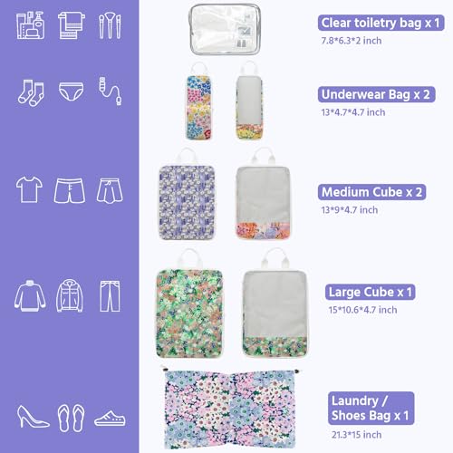 50% Off 7-Piece Compression Travel Cubes Set - Image 3