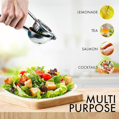 50% Off Stainless Steel Lemon Juicer – Manual Citrus Squeezer - Image 4