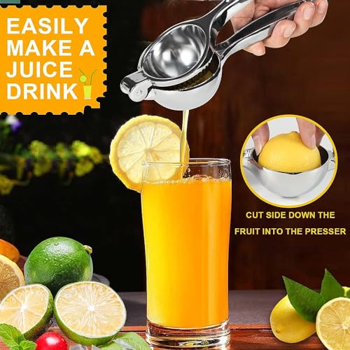 50% Off Stainless Steel Lemon Juicer – Manual Citrus Squeezer - Image 5