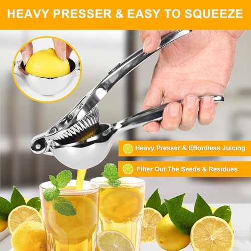 50% Off Stainless Steel Lemon Juicer – Manual Citrus Squeezer - Image 6
