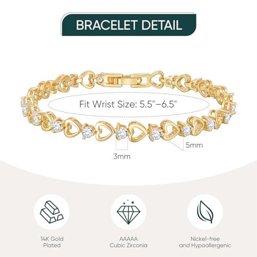 20% Off Goxygen 14K Gold Plated Tennis Bracelet - Image 4
