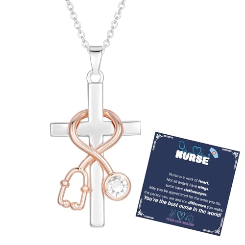 30% Off Nurse Stethoscope Cross Necklace - Image 1