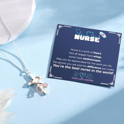 30% Off Nurse Stethoscope Cross Necklace - Image 4