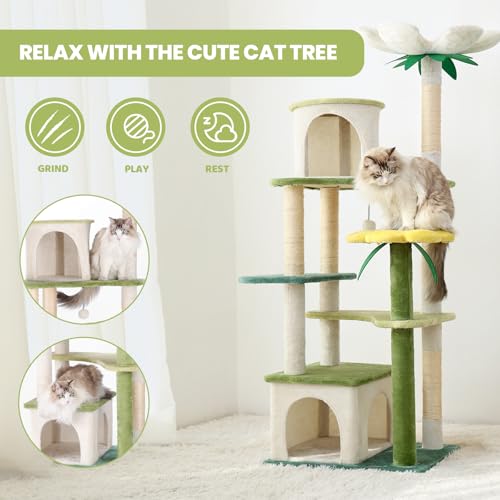 20% Off HYABI 64-Inch Cat Tree Tower with Scratching Posts - Image 4