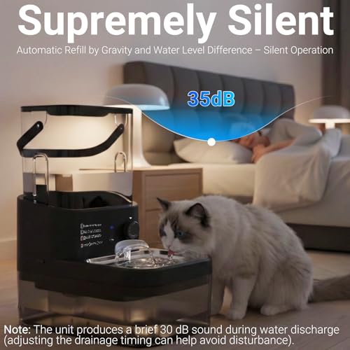 Filterless Cat Fountain with Motion Sensor & 3L Tank - Image 5