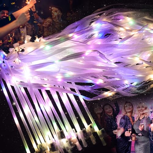 60 LED Light Up Wands for Wedding Send-Offs, Safe Alternative - Image 1