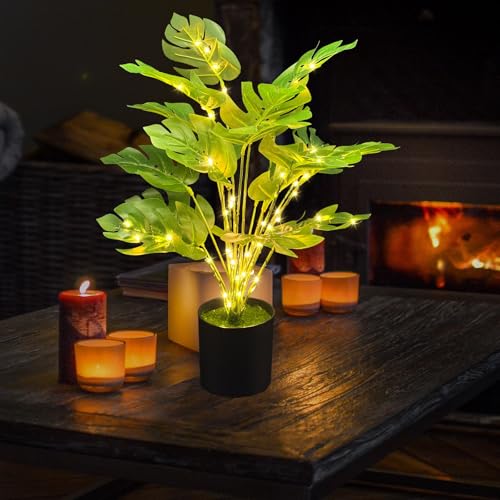 29% Off Lighted Faux Monstera Plant with LED Lights
