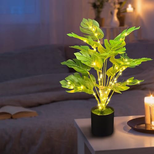 29% Off Lighted Faux Monstera Plant with LED Lights - Image 5