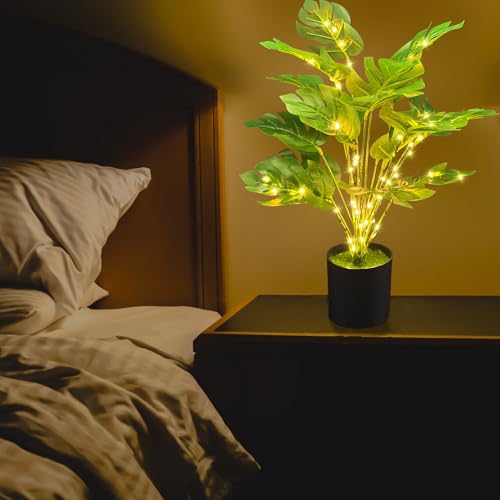 29% Off Lighted Faux Monstera Plant with LED Lights - Image 6