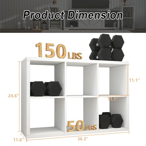 Wooden 6-Cube Storage Shelf with Anti-Tipping – Great Deal - Image 3