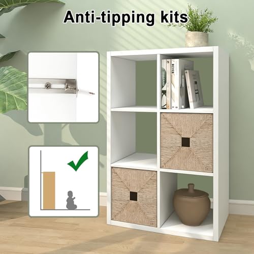 Wooden 6-Cube Storage Shelf with Anti-Tipping – Great Deal - Image 5