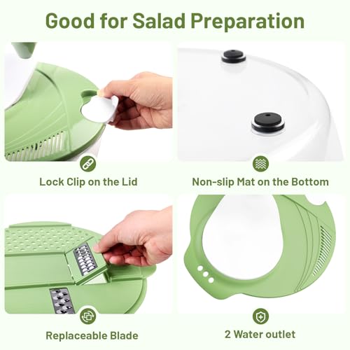 13% Off 5.3 QT Salad Spinner with Blades & Strainer - Image 4